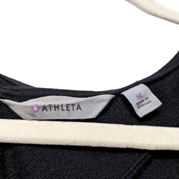 ATHLETA Women's Coaster Go-To Sweatshirt in Black M - Picture 2 of 6